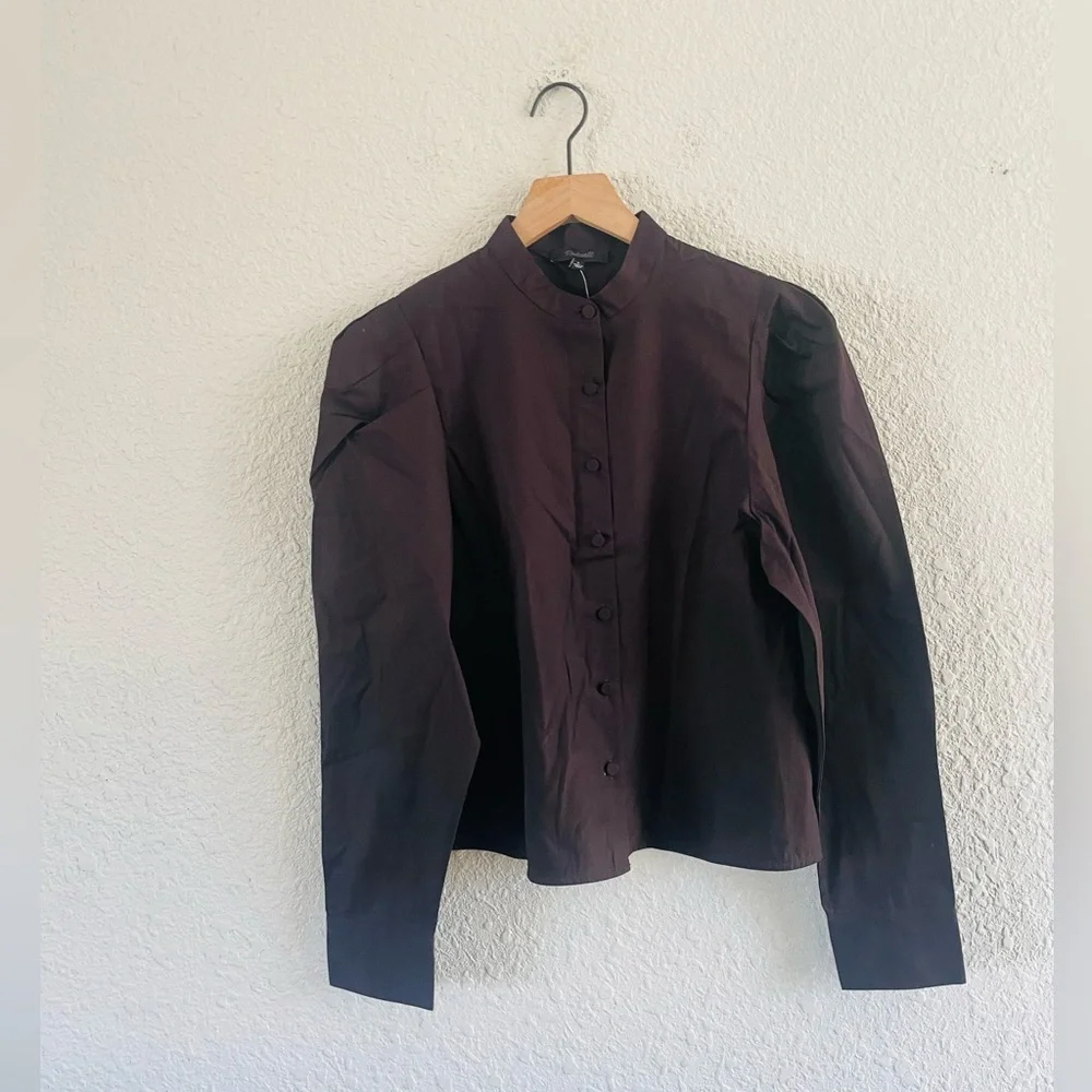 Madewell Puff Sleeve Button Up Blouse